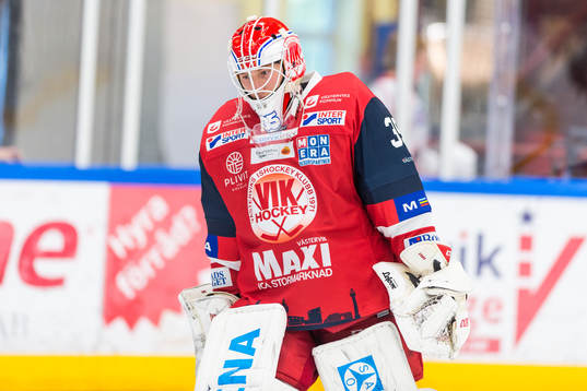 Västerviks målvakt Emil Kruse