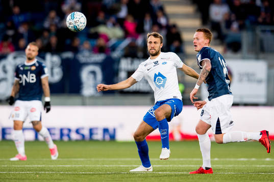 Magnus Eikrem of Molde and Martin Rønning Ovenstad of