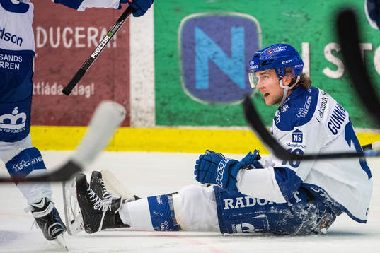 Leksands Daniel Gunnarsson jublar