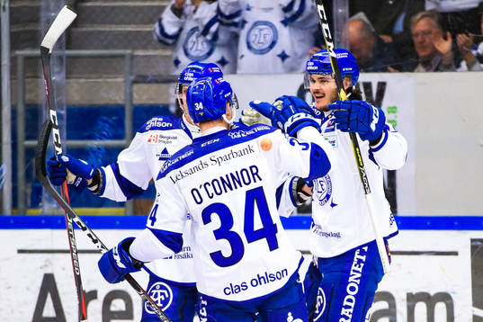 Leksands Thomas Valkvæ Olsen  jublar