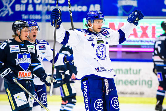 Leksands Daniel Gunnarsson jublar
