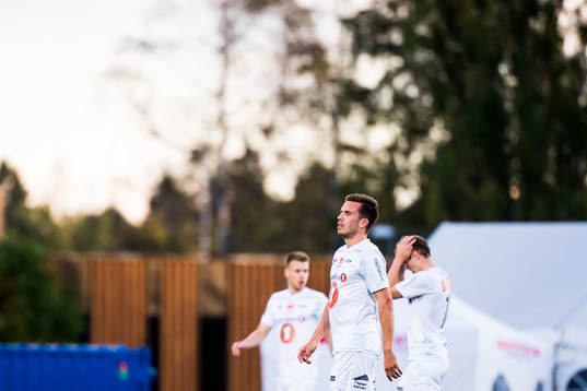 Mats Lillebo of Ranheim looks dejected