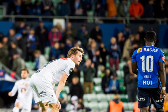 Daniel Kvande of Ranheim looks dejected
