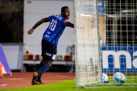 Franck Boli of Stabæk celebrates