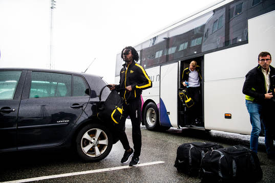 Ibrahim Arafat Mensah of Start arrives