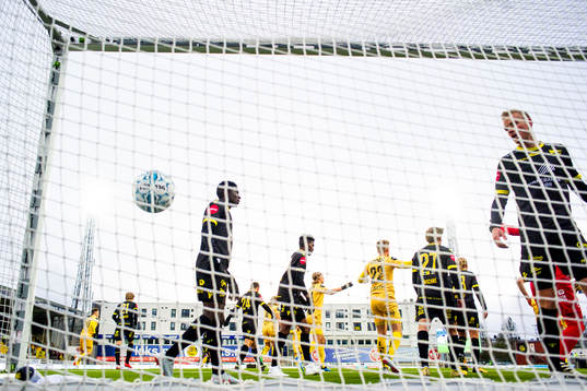 Bodø/Glimt scores a disallowed goal in the first half of