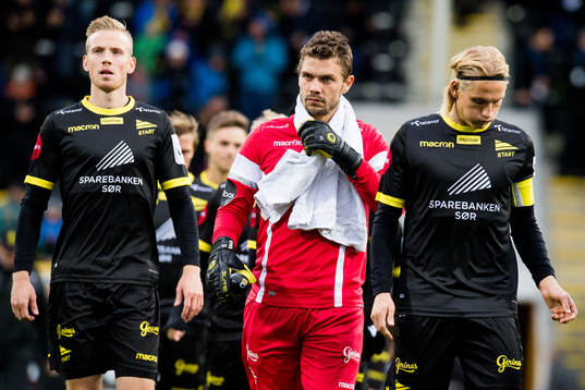 Goalkeeper Jonas Deumeland of Start