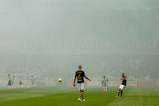 Rök över Friends Arena