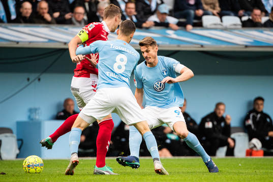 Malmö FFs Markus Rosenberg och Arnór Ingvi Traustason