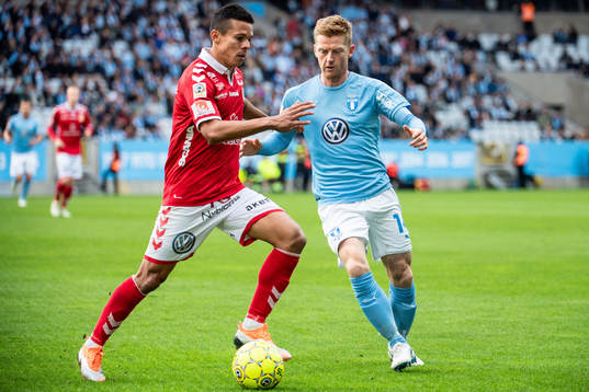 Kalmars Romário Pereira Sipião och Malmö FFs Anders