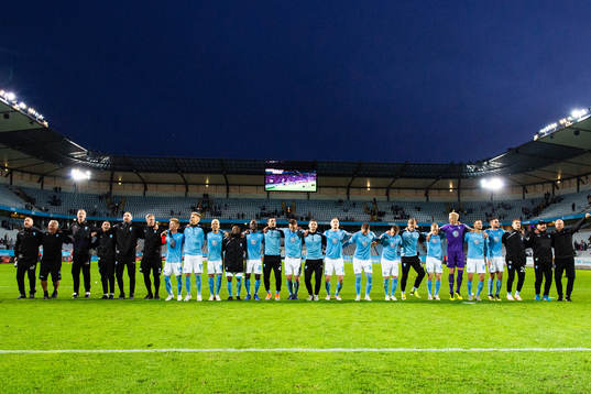 Malmö FFs spelare jublar