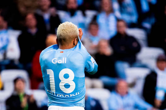 Malmö FFs Romain Gall deppar