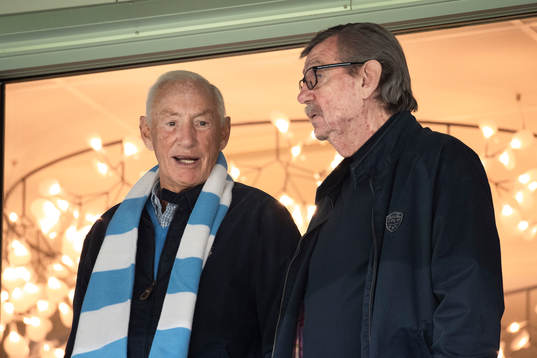Fd Malmö FF spelaren Krister Kristensson på läktaren