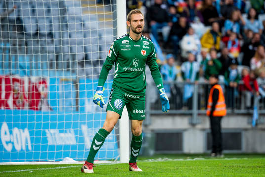 Kalmars målvakt Lucas Hägg-Johansson