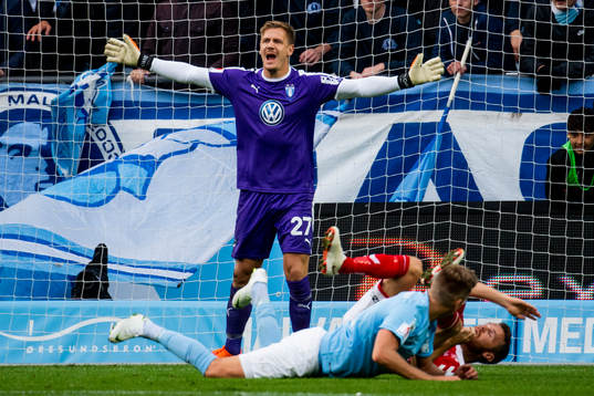 Malmö FFs målvakt Johan Dahlin