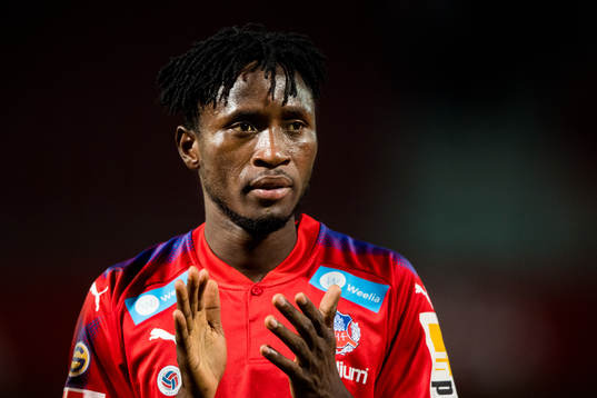 Helsingborgs Mamudu Moro tackar publiken