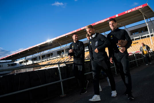 Goalkeeper Marko Maric, Mats Haakenstad and Daniel