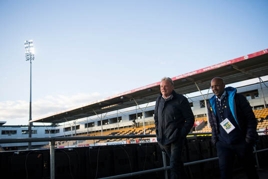Jørgen Lennartsson, head coach of Lillestrøm, and Simon