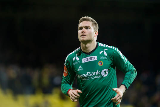 Goalkeeper Gudmund Kongshavn of Tromsø looks dejected
