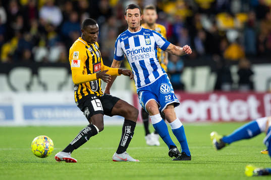 IFK Göteborgs Giorgi Kharaishvili och Häckens Elohor