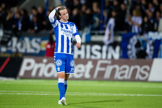 IFK Göteborgs August Erlingmark deppar