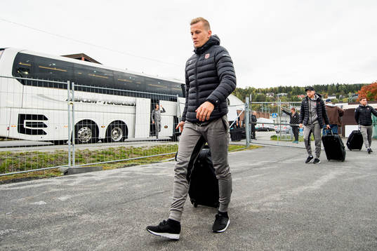 Ståle Steen Sæthre of Aalesund arrives