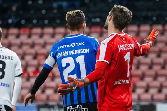 Sirius Robert Åhman Persson och Örebros målvakt Oscar
