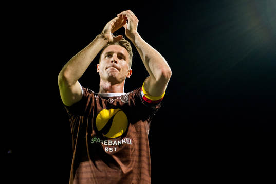 Christian Gauseth of Mjøndalen celebrates