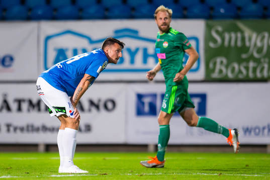 Trelleborgs Alexander Blomqvist deppar medan Dalkurds