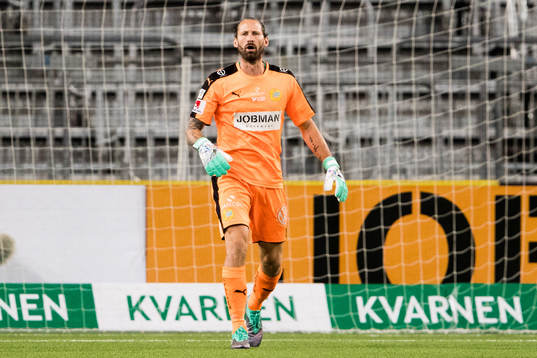 Hammarbys målvakt Johan Wiland