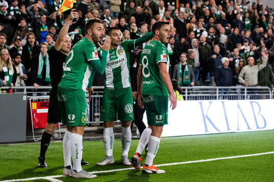 Hammarbys Muamer Tankovic, Vladimir Rodic  och Jeppe