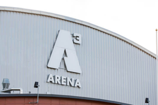 A3 arena innan ishockeymatchen i hockeyallsvenskan mellan