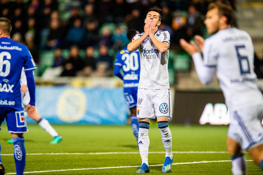 Djurgårdens Haris Radetinac deppar
