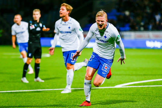Norrköpings Kalle Holmberg jublar