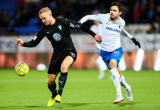 Norrköpings Johannes Vall och Malmö FFs Franz Brorsson
