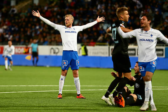 Norrköpings Kalle Holmberg jublar