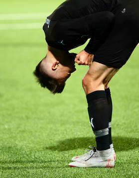 Malmö FFs Arnór Ingvi Traustason reagerar