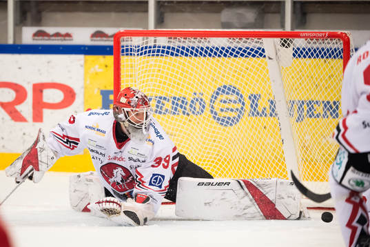 Vita Hästens målvakt Viktor Kokman