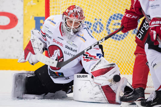 Vita Hästens målvakt Viktor Kokman