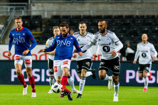 Magnus Lekven of Vålerenga and Issam Jebali of Rosenborg