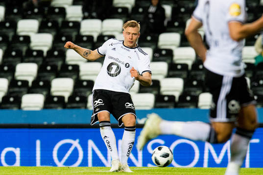 Alexander Søderlund of Rosenborg scores 2-0