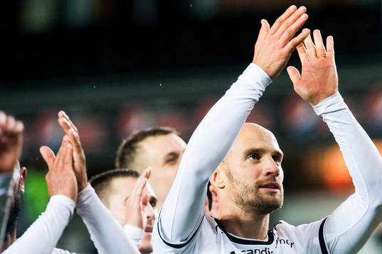 Tore Reginiussen of Rosenborg celebrates