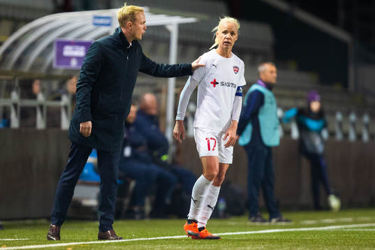 Rosengårds tränare Jonas Eidevall och Caroline Seger