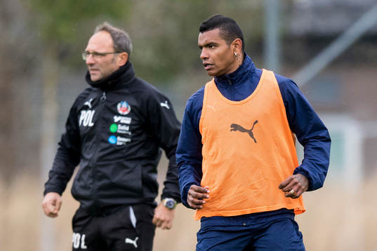 Wanderson Do Carmo och tränare Per-Ola Ljung