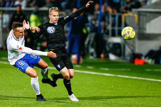Norrköpings Henrik Castegren och Malmö FFs Oscar Lewicki