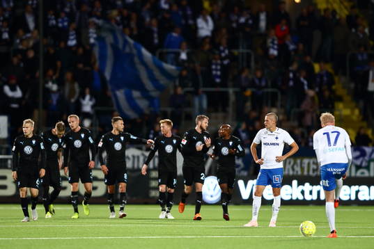 Malmö FFs spelare jublar
