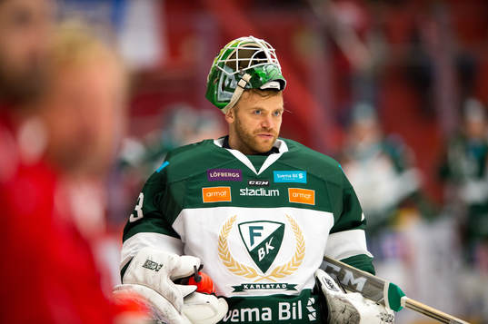Färjestads målvakt Markus Svensson
