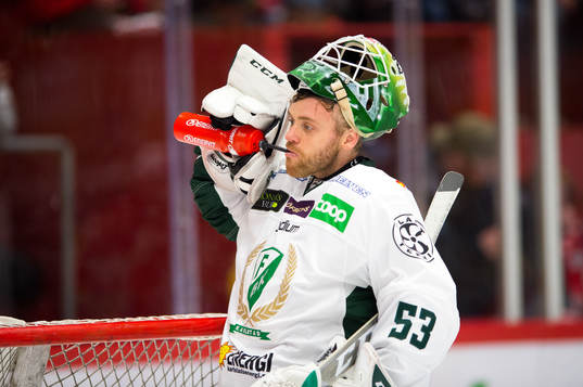 Färjestads målvakt Markus Svensson