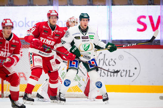 Timrås Davud Printz och Färjestads Per Åslund