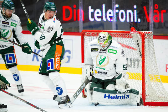 Färjestads målvakt Markus Svensson